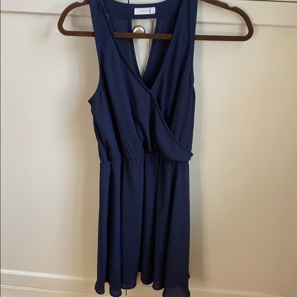 Navy  Lush chiffon dress